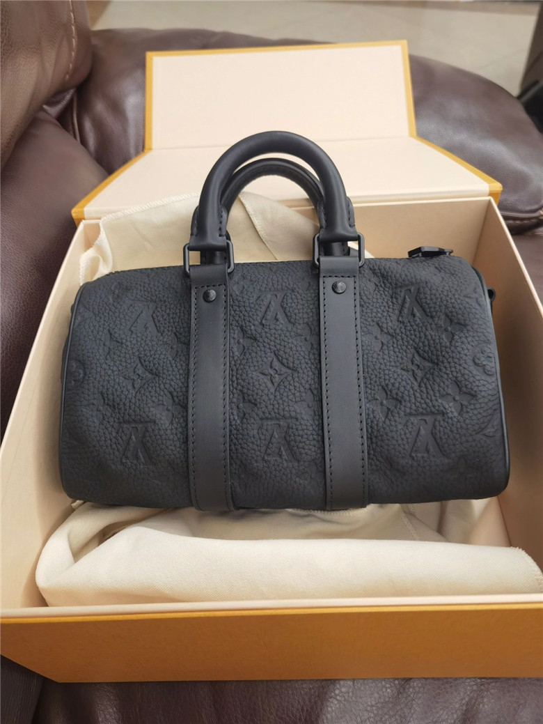 LV keepall25 全皮压纹