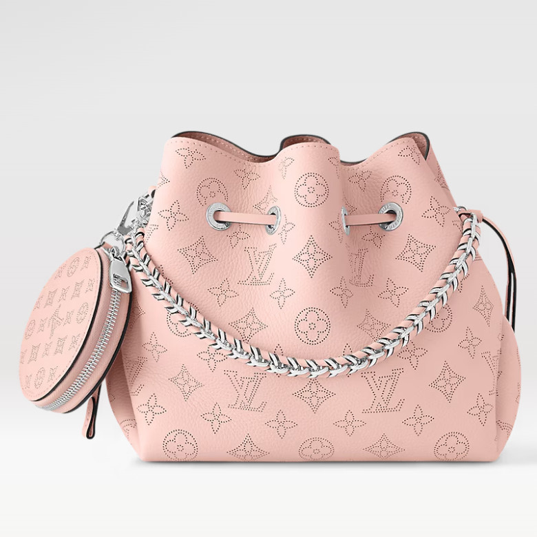 LV M23195 BELLA 镂花穿孔牛皮革 水桶包
